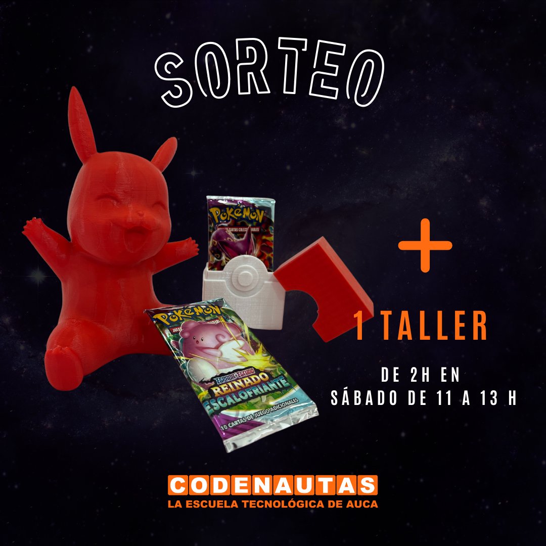 SomosCodenautas's tweet photo. 🚀 SORTEO EN INSTAGRAM 🚀
Participa desde aquí 👇https://t.co/0jeCe4wqO3
#pokemon #sorteopokemon #sorteocodenautas #graciasportanto #sorteo https://t.co/vwTD5a4KDU