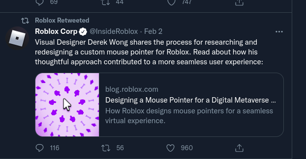 Designing a Mouse Pointer for a Digital Metaverse - Roblox Blog