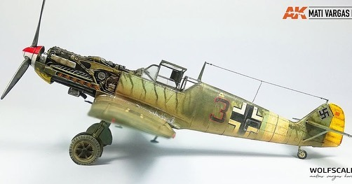 Ak_Interactive's tweet photo. MESSERSCHMITT BF109 E-7 TROP II JG 27 NORTH AFRICA 1:48 #Eduard
🖌Mati Vargas
#3GenAK #AirModelling https://t.co/xTzy823vjp