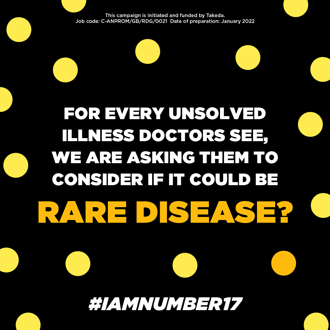 Ataxia_aware's tweet photo. Some doctors only see 1 case of #RareDisease a year, which is why this year we will be asking them to #FindThe1In17 https://t.co/OhXv5OBNbl 
#RareDisease 
#Ataxia #Medical #Health #Doctors #Hospital https://t.co/qIeT5kEVJT