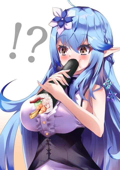 恵方巻きを食べるラミィちゃん☃️
#LamyArt 
