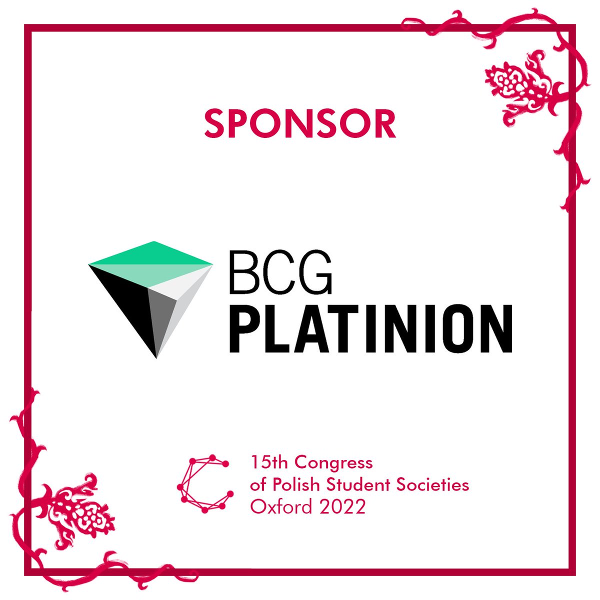 CongressPL's tweet image. We are thrilled to announce BCG Platinion as a Sponsor of the #XVCongress of Polish Student Societies in the UK! 

We are deeply grateful for their continuous support for the Congress and we are looking forward to our cooperation!