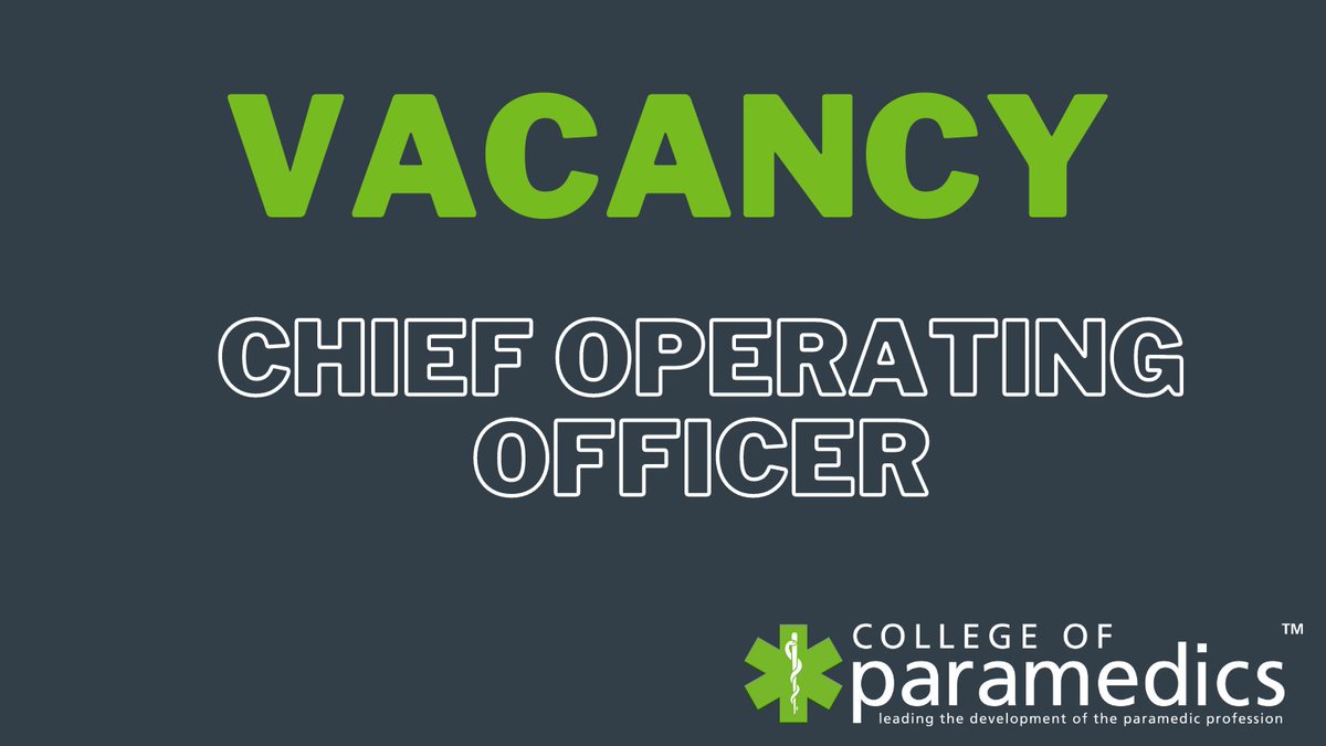 Vacancy: We have an exciting new role for a Chief Operating Officer to help us develop and expand the services we offer to our members. Find out more here: bit.ly/3qJNKHA
#DevelopingtheProfession #parajobs