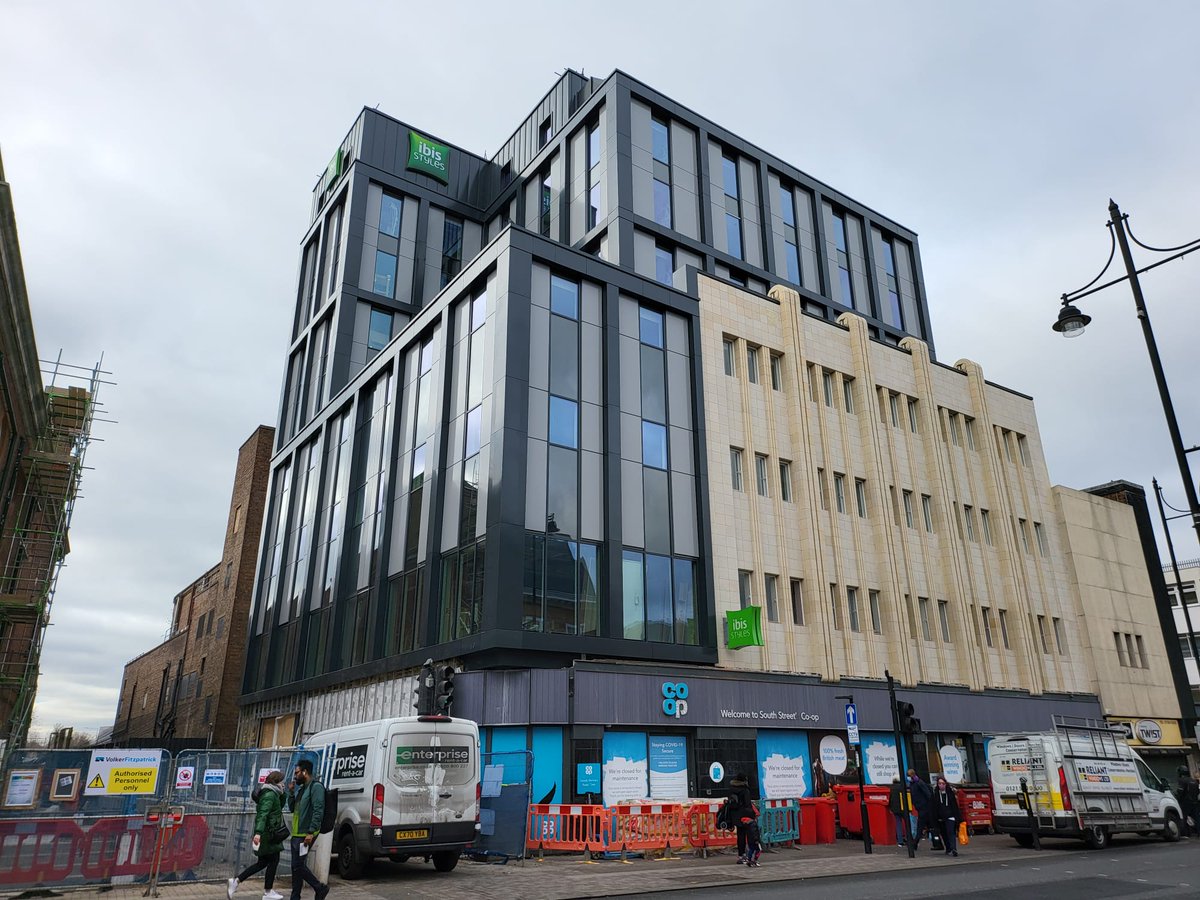 Ibis Styles, Romford, nearing completion and looking splendidly stylish ✨ @R_G_B_Group @DeanStDevelop @Accor #ibis #romford #london #newhotel #Construction #architecturedesign