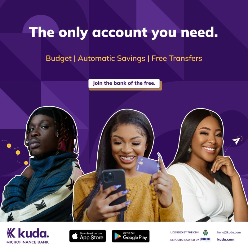joinkuda's tweet photo. No bank visits and no charges with Kuda!

Download Kuda and save more!