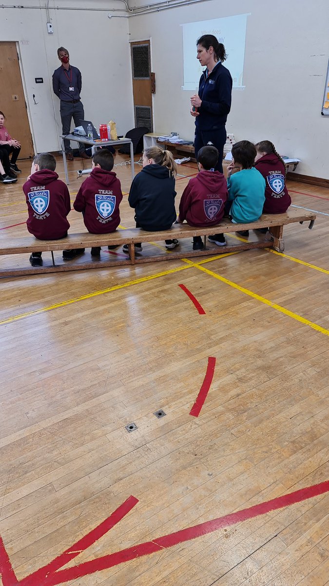 St_teath_school's tweet photo. Some of our year 5s learning to be well-being champions in a session led by @annievernongb through the @YouthSportTrust https://t.co/ejOzcXrr9t