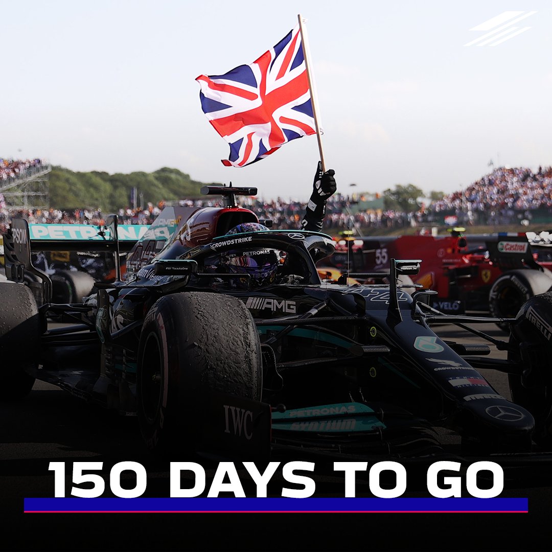 SilverstoneUK's tweet photo. 150 days to go until 𝙡𝙞𝙜𝙝𝙩𝙨 𝙤𝙪𝙩 at the #F1 #BritishGP 🙌

(and if you're joining us for the whole weekend at #Silverstone, the countdown has already started!) https://t.co/U72pf6p6IG