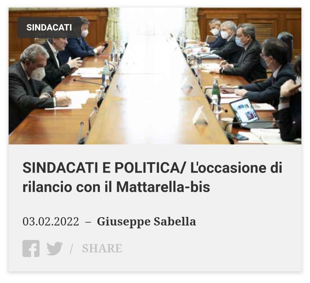 sabella_oikos's tweet photo. 📌 #Mattarellabis avvia fase di stabilità che andrà oltre questa legislatura
L'occasione è anche quella di scrivere un nuovo statuto del lavoro (o "dei lavori" come lo chiamava Marco Biagi) #sostenibilità
👉 https://t.co/yNc2Hz2Ur2 @ilsussidiario 

cc: @paologriseri @PaoloBricco https://t.co/IVLcH3XNGG