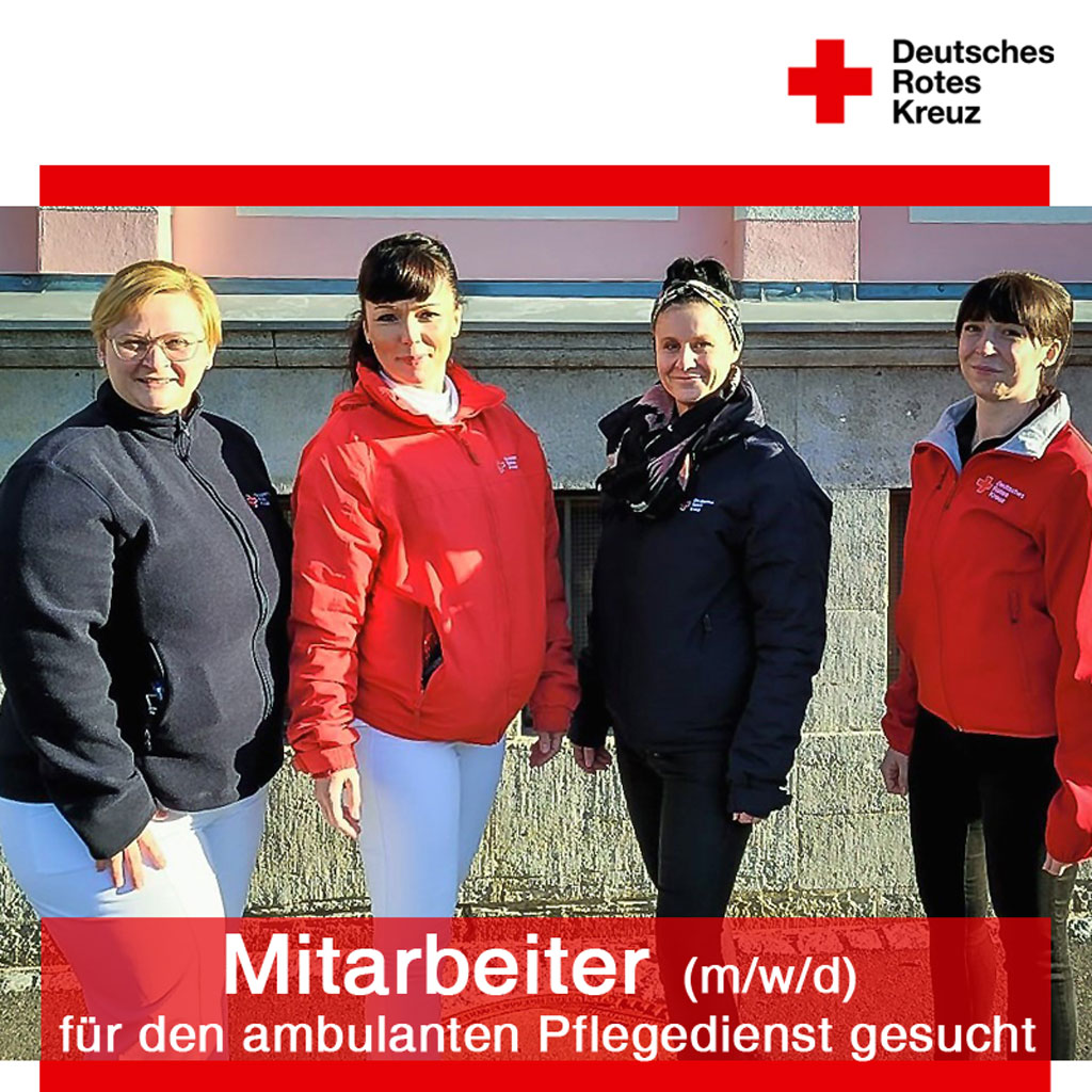 Zur Unterstützung unserer Pflegeteams in den Regionen Rhön, Meiningen und Grabfeld suchen wir ab sofort:
Exam. Pflegefachkräfte  / Pflegehelfer*innen 
Gesundheits- und Krankenpfleger*innen
Pflegefachfrau / Pflegefachmann
Praxisanleiter*innen
Hauswirtschafter*in und Betreuung