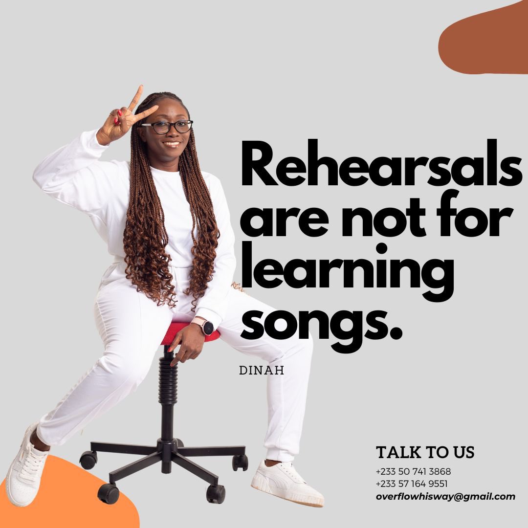 GHOverflowInc's tweet photo. Learn the music AT HOME. Rehearsals are for working out the kinks and being able to focus on things such as blending the parts that are difficult to hear. 

Coming to a rehearsal prepared is a sign of respect for the job, Artistes and Music Directors. https://t.co/7iGVmJSzG4