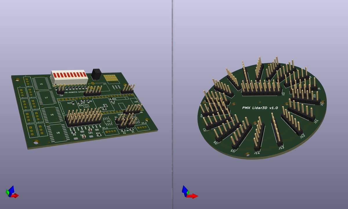 PM_ROBOTIX's tweet image. Voici nos nouvelles cartes électroniques fraichement conçues pour la #CDR2022 concernant notre Lidar3D ToF et une nouvelle idée AXTeensy à venir !
#AgeOfBots