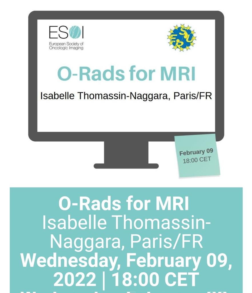 Next week!!!! O-Rads for MRI with @NaggaraIsabelle @myESOI @EsurOffice