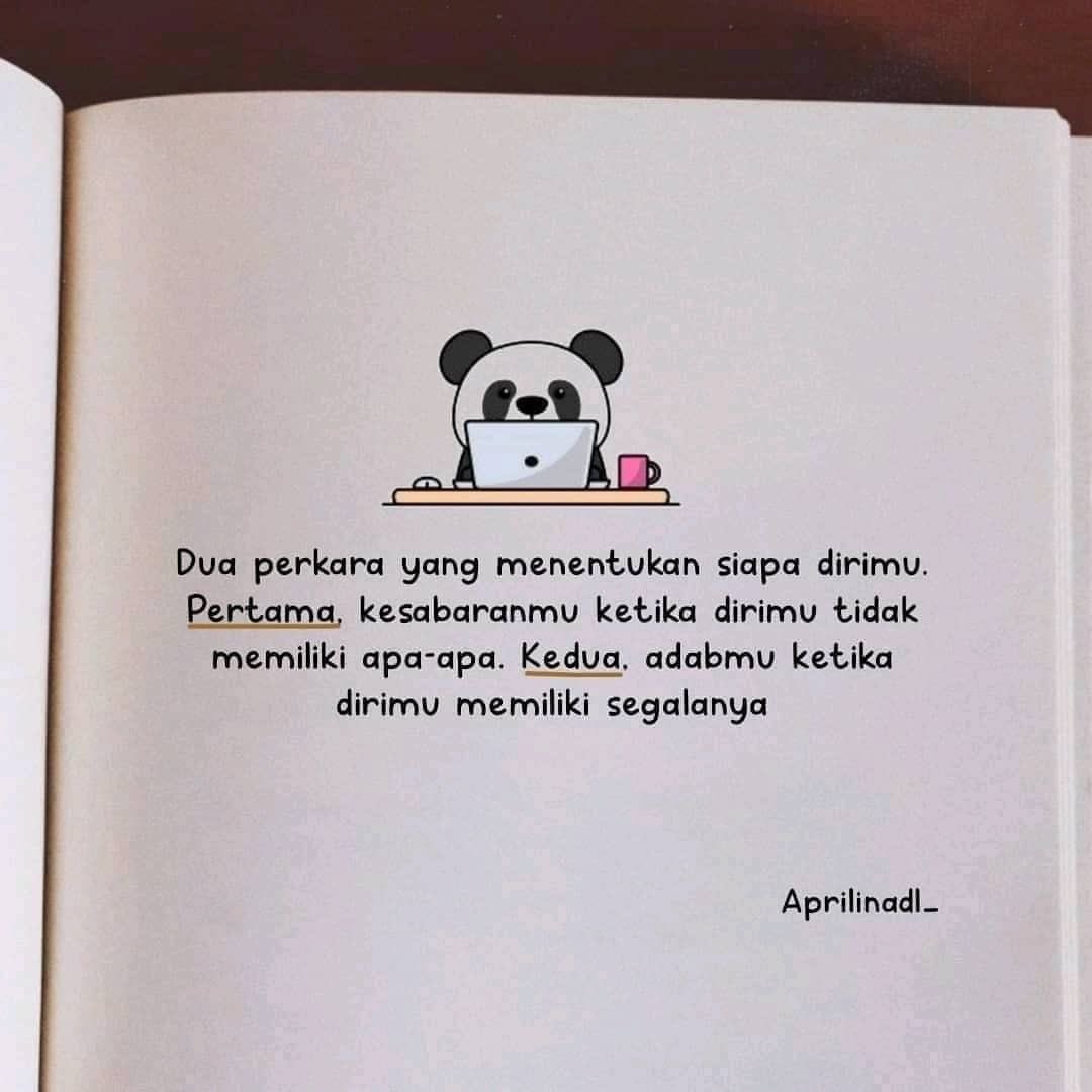 SantapanMinda's tweet photo. Pertama : kesabaran
Kedua : adab https://t.co/uU4xCGI3z3