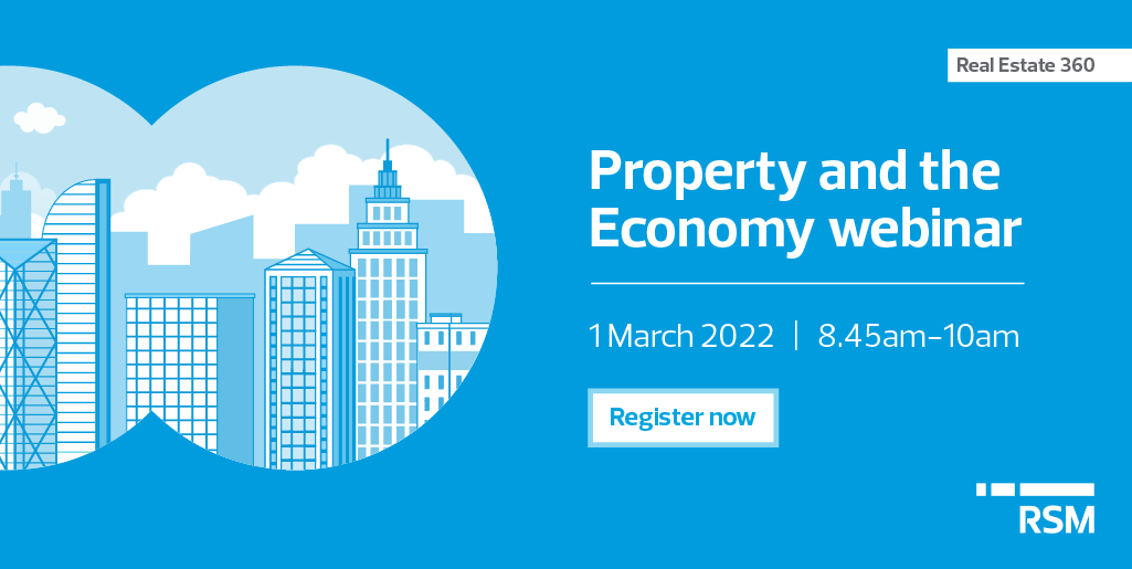 Interested in what the real estate sector has coming up in 2022?
We’re joined by guest experts from @britishpropertyfederation and @savills, at our Property and the Economy webinar on 1 March.

Sign up to secure your place ➡ bit.ly/3sdoJUL

#RSMUK #RealEstate
