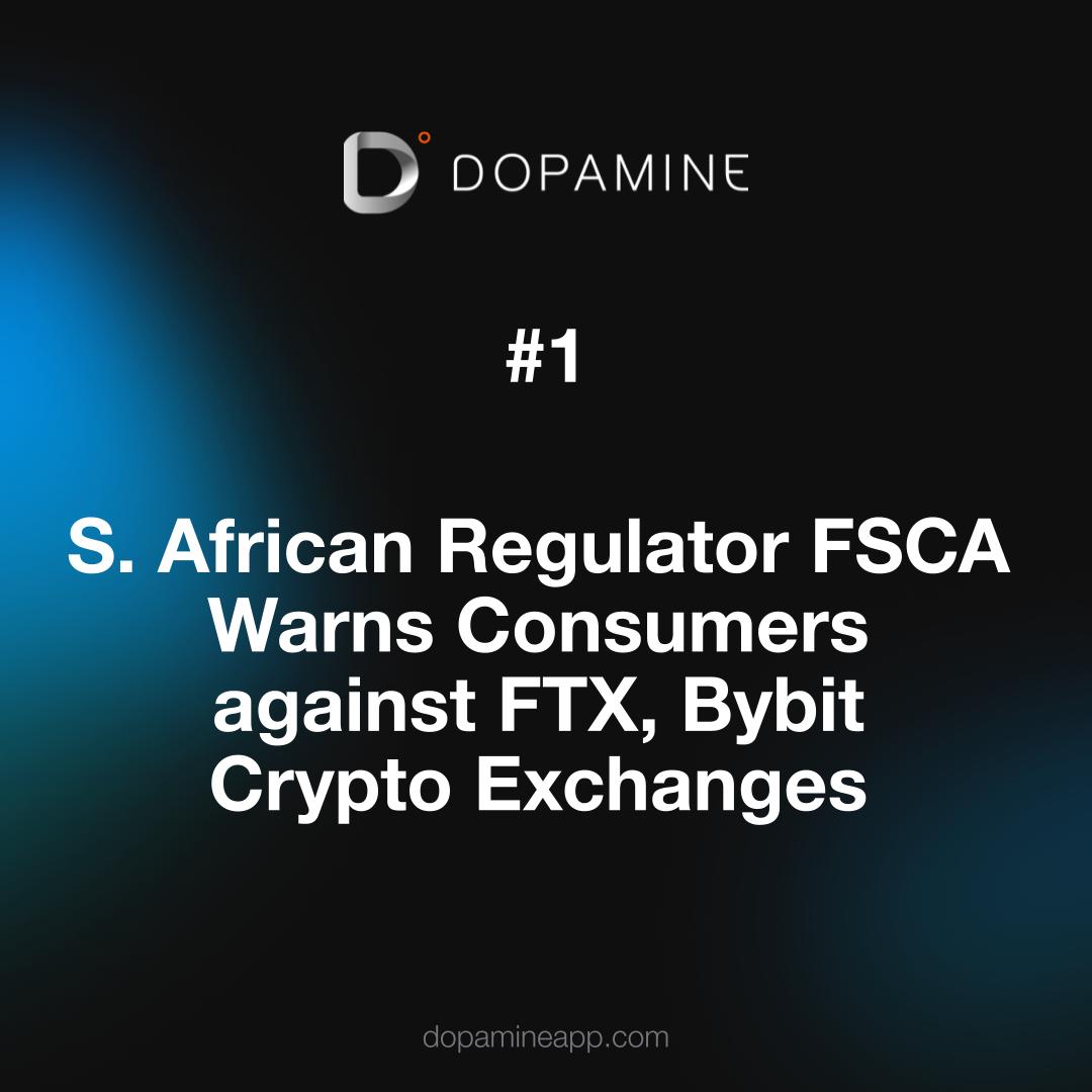 myDopamineApp's tweet photo. ✌️S.African Regulator FSCA Warns Consumers against @FTX_Official @Bybit_Official 

 ✌️@chainalysis Report: NFT related Crimes not so lucrative

✌️@wormholecrypto Protocol Losses $323M ETH in a Hack

✌️#US Court Verdict: IRS Will Not Tax Unsold Staked Crypto as Income

@IRSnews https://t.co/Mnw3rZlbib