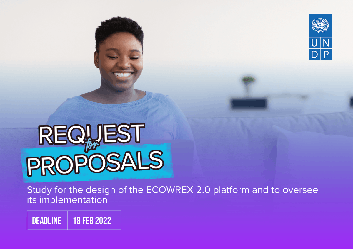 Procurement Notice 📢📢📢

We are looking for a firm to conduct a study for the design of the ECOWREX 2.0 platform and oversee its implementation.

⏰Deadline: 18 February 2022
Find out more about this #opportunity and how you can apply
👉🏾 bit.ly/3GhrER7