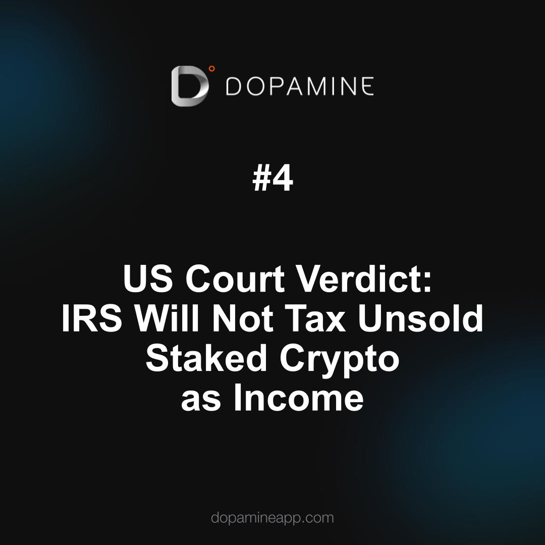 myDopamineApp's tweet photo. ✌️S.African Regulator FSCA Warns Consumers against @FTX_Official @Bybit_Official 

 ✌️@chainalysis Report: NFT related Crimes not so lucrative

✌️@wormholecrypto Protocol Losses $323M ETH in a Hack

✌️#US Court Verdict: IRS Will Not Tax Unsold Staked Crypto as Income

@IRSnews https://t.co/Mnw3rZlbib