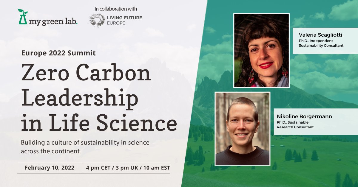 My Green Lab (@my_green_lab) on Twitter photo Our Europe 2022 Summit is just one week away! Sign up for this 1-day, free virtual event featuring a European Networking Meeting hosted by @AvaSustain and @SustainablValeS from Green Labs Ireland and Green Labs Europe. Sign up here: mygreenlab.regfox.com/zero-carbon-le… Our Europe 2022 Summit is just one week away! Sign up for this 1-day, free virtual event featuring a European Networking Meeting hosted by @AvaSustain and @SustainablValeS from Green Labs Ireland and Green Labs Europe. Sign up here: mygreenlab.regfox.com/zero-carbon-le…