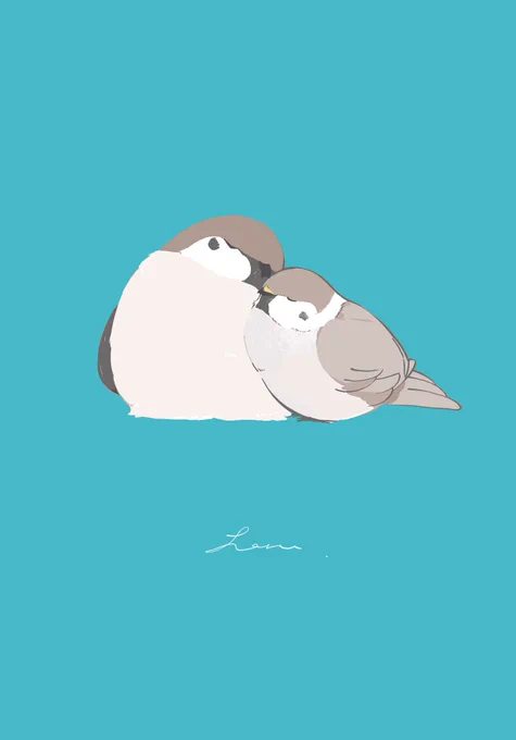 ちいさな親子 