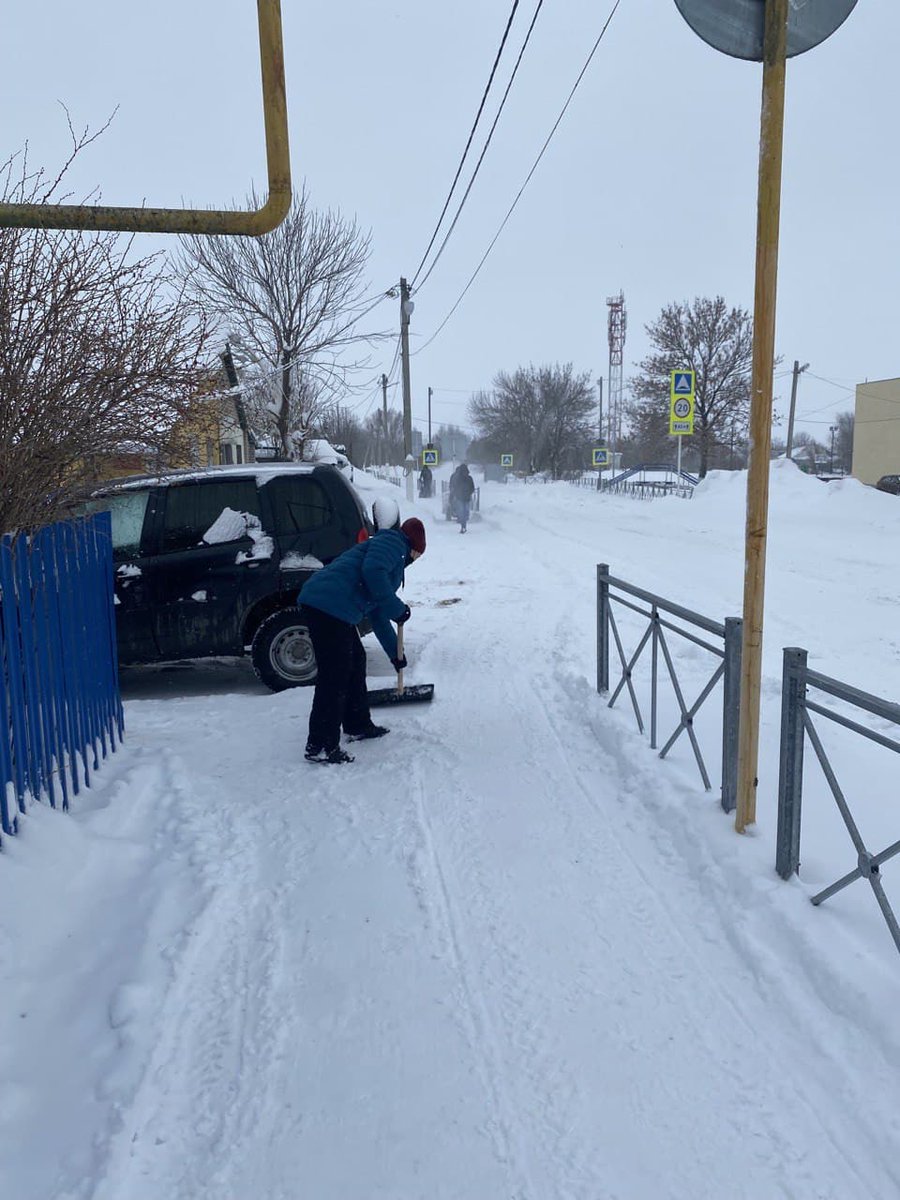 Расчистка снега в сельском поселении Просвет!!!
