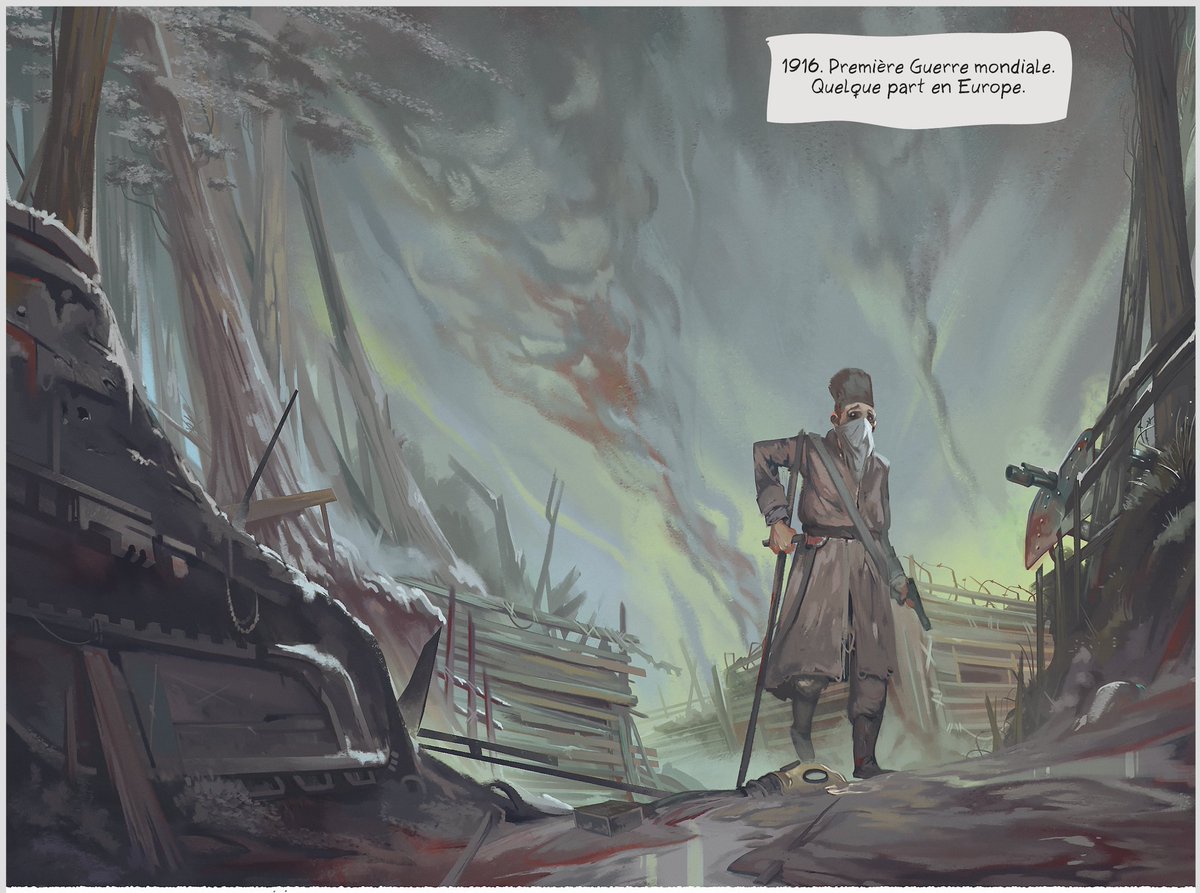 A paraître en mai @EditionsDargaud : "Les Yeux perdus", des incroyables @DAgrimbau & @Jtumburus ! Premières images, l'arrivée dans l'orphelinat de l'horreur :