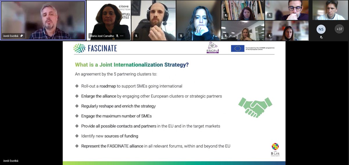 We are very optimistic about the possible outcomes of the <a href="/FascinateEu/">Fascinate EU Fashion Alliance</a>'s Joint Internationalization Strategy presented by <a href="/BeLINKbcn/">B·LINK</a>.
Get in touch or DM us to be part of it!!