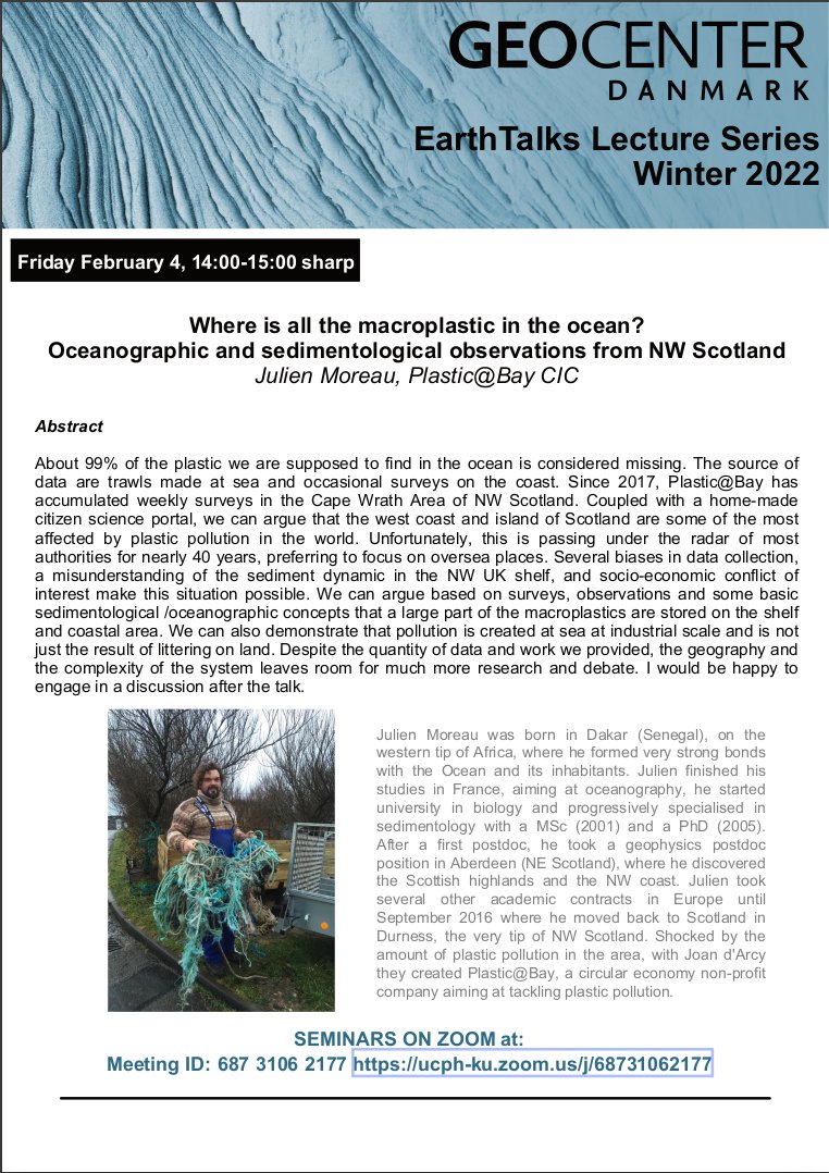 Julien is giving a talk tomorrow in his former department. Beware it is Danish time