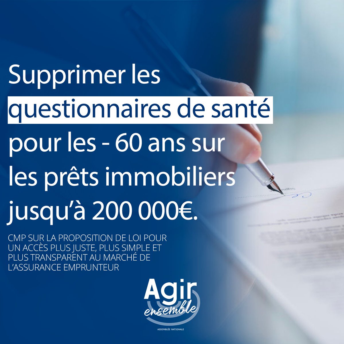 ✅ Accord trouvé sur ma PPL #assuranceemprunteur ! Des avancées majeures pour les Français :
➡️ Résiliation à tout moment de l’assurance emprunteur
➡️ Réduction du droit à l’oubli de 10 à 5 ans
➡️ Suppr. des questionnaires de santé pour les prêts de - de 200 000 € et - de 60 ans