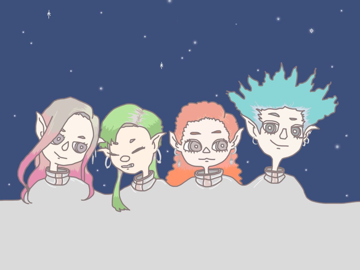 モンストのCM好きすぎてデフォ描いた