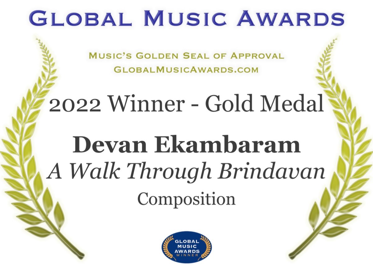 Thank you @GMAMusicAwards for this recognition #awalkthroughbrindavan #devanekambaram