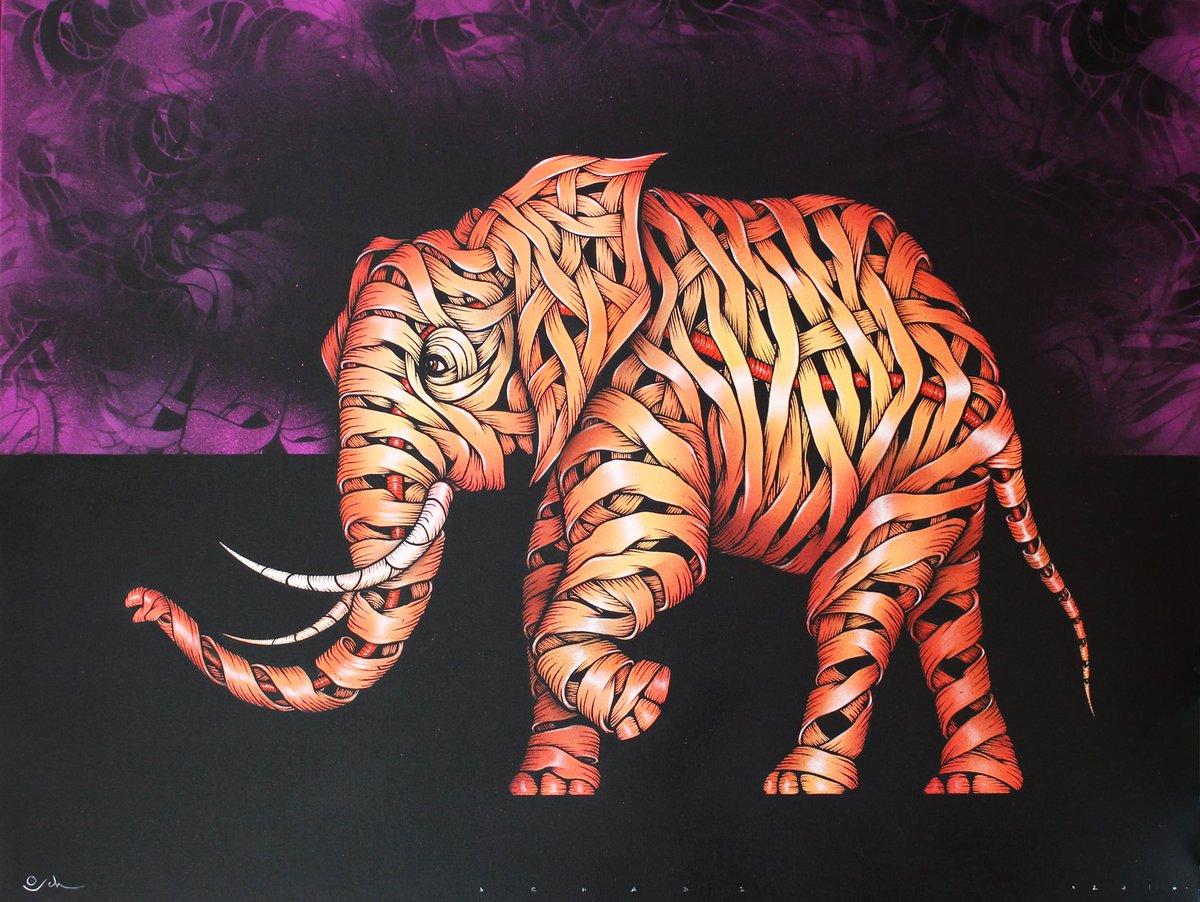 Osch “Elephant”

Stencil spray paint mixed technique on canvas
122 x 91 cm 

buygraff.com/shop/osch-elep…

<a href="/OttoSchade/">Otto Schade</a> #ottoschade #osch #urbancontemporary  #graffitiart