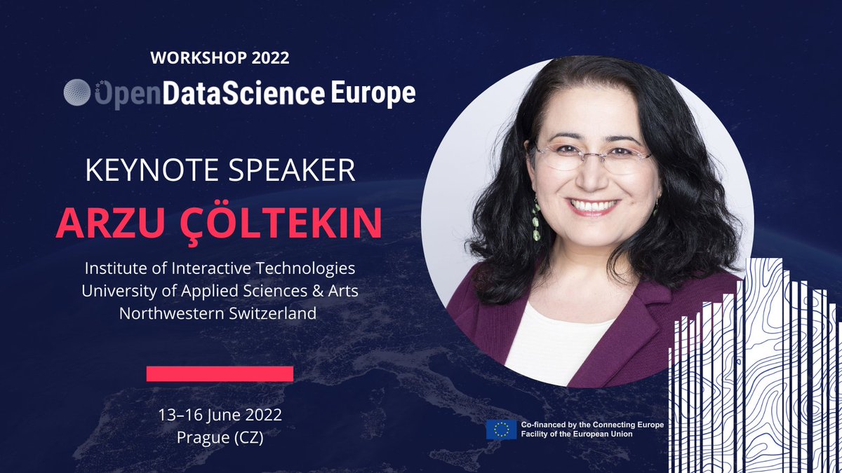 We're excited to have Prof. <a href="/acolt/">Arzu Çöltekin</a> from <a href="/FHNW/">Fachhochschule Nordwestschweiz FHNW</a> (🇨🇭) as a keynote at our <a href="/cinea_eu/">CINEA 🇪🇺</a>  #CEFTelecom  #ODSE workshop in Prague, 13-16 June! 
🌐Abstract submission:1/4 bit.ly/327rIoL
🌐Selection:15/4
🌐 Info: bit.ly/327rIoL
#opendata #europe #geospatial #geoharmonizer