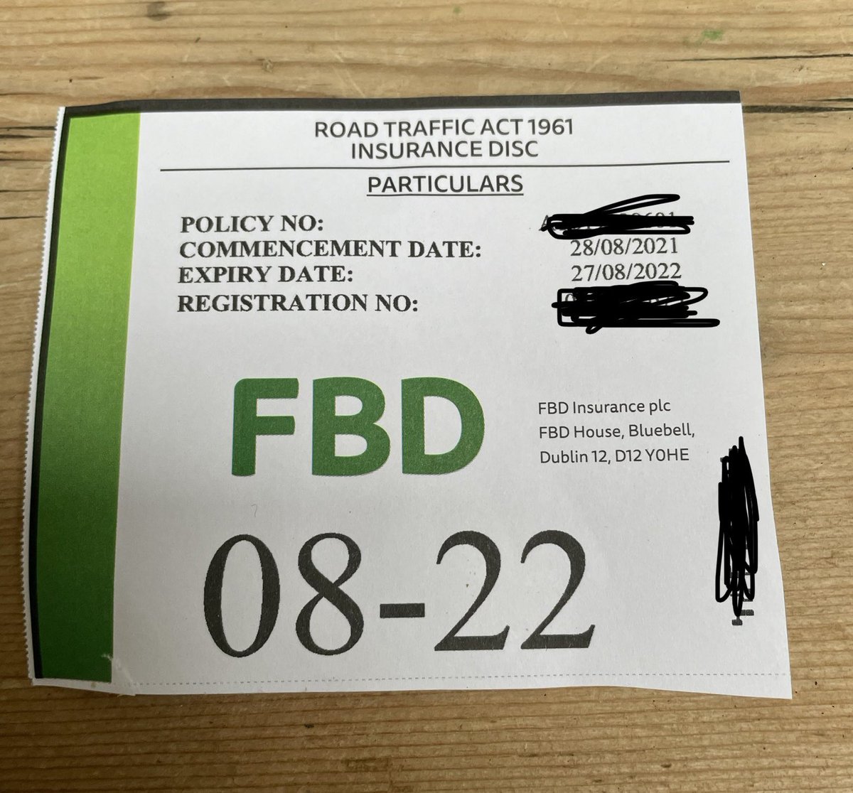 DLeShack's tweet image. Found and displayed on tractor. Amongst the 8 pages from @fbd_ie. Ridiculous paper waste. Always and ever #paperwaste #thinkenvironment #thinkalternative #nodoublesidedprinting #saveatree #FBD