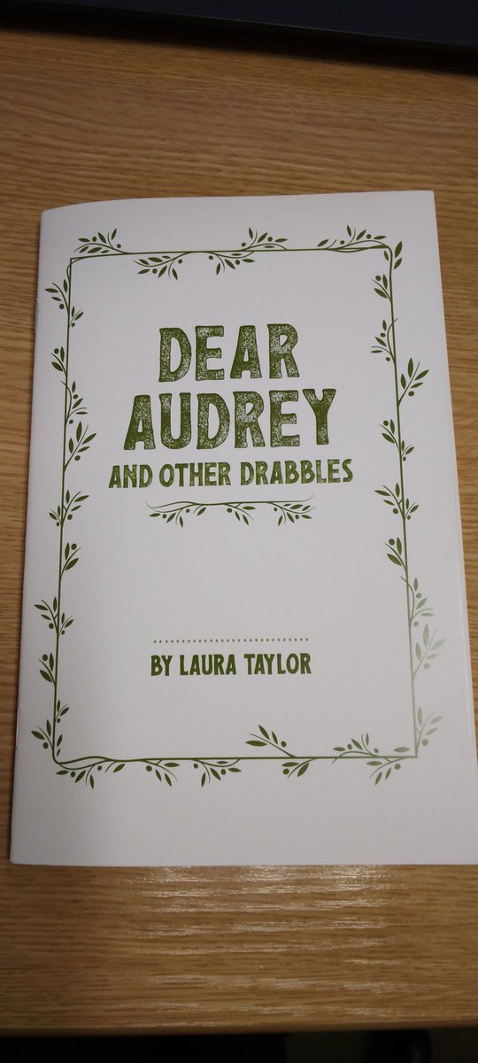 Laura Taylor - Poet (@laura_t_poet) on Twitter photo My drabble pamphlet is ready! Am chuffed to bits with it. Big thanks to joolzdesign.com for helping me with the layout.
I'll be selling it at gigs for £4 but if you fancy a copy now, paypal laura_w_taylor@hotmail.com £5 (friends and fam option) and it's yours. My drabble pamphlet is ready! Am chuffed to bits with it. Big thanks to joolzdesign.com for helping me with the layout.
I'll be selling it at gigs for £4 but if you fancy a copy now, paypal laura_w_taylor@hotmail.com £5 (friends and fam option) and it's yours.
