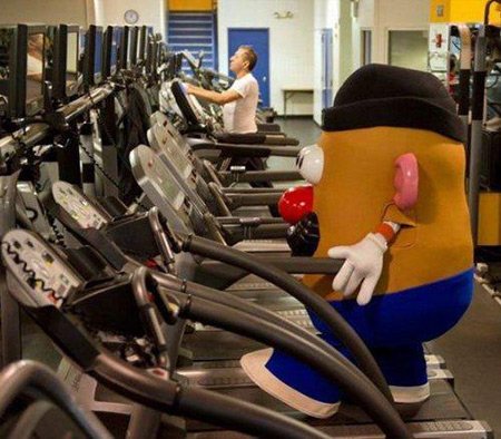 I guess even Mr Potato Head can gain a few pounds over Christmas.