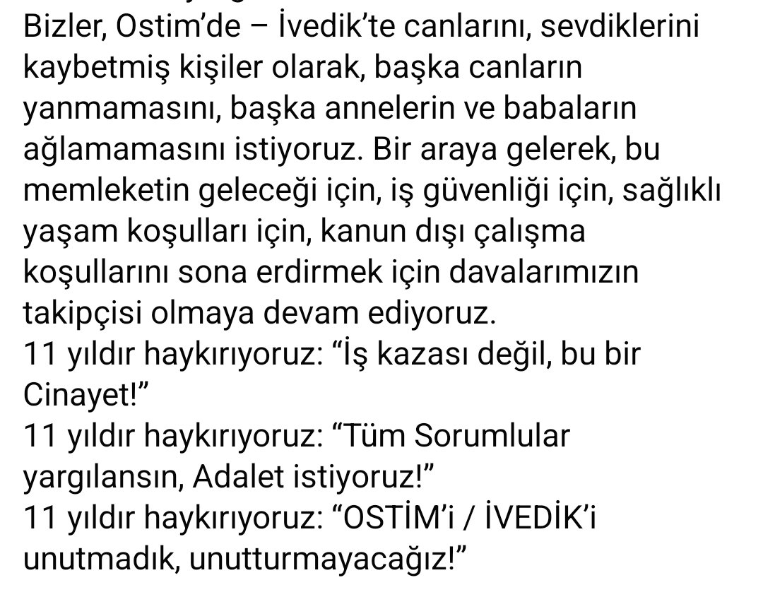 nihatol's tweet photo. 3Şubat 2011 Yirmi işçi Yirmi hayat
Yirmi Aile 3Şubat 2011'den buyana 
Adalet arıyor ve adalet bekliyor
Dava dosyası 7 yıldır Yargıtay'da bekliyor Ne zamana kadar
"Ülkeler kılıçla alınır, ancak adaletle korunur"  https://t.co/pL62ONVCav
@muratemirchp @fethigurer @karadagerhan