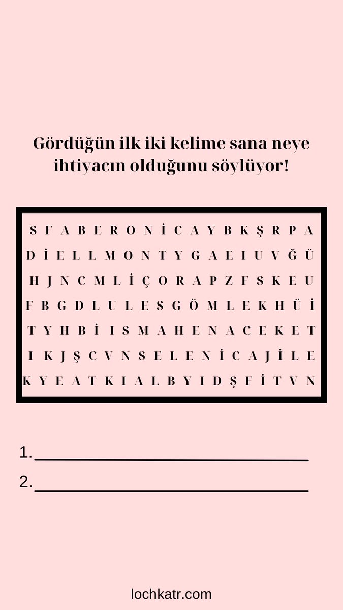 Cevaplarınızı bekliyoruzz🤩