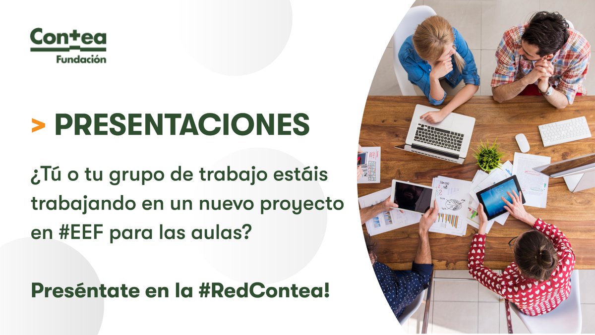 ConteaFundacion's tweet photo. Encendemos el radar 🔍 Si estás trabajando en alguna investigación sobre #EEF en las aulas preséntate a la #RedContea 👋🏼
📸 Envía una foto tuya o del grupo de trabajo
🏫 Vuestro puesto y entidad
✍🏼 Breve descripción del proyecto
👀¡Queremos conoceros! https://t.co/0TEglvWVRA https://t.co/lsYXNqUdrP