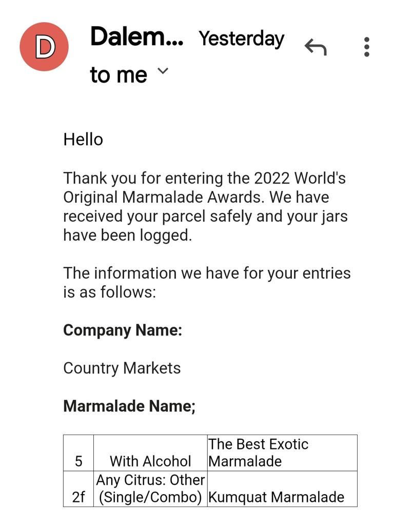 Happy me! Whew, always worried they'll smash in the mail #marmalade #marmaladeawards #avemaria #smallbatchpreserves #shopsmall #womeninbusiness #royalmail <a href="/MarmaladeAwards/">Marmalade Awards</a> <a href="/AveMariaOranges/">Ave María Organic Oranges</a>