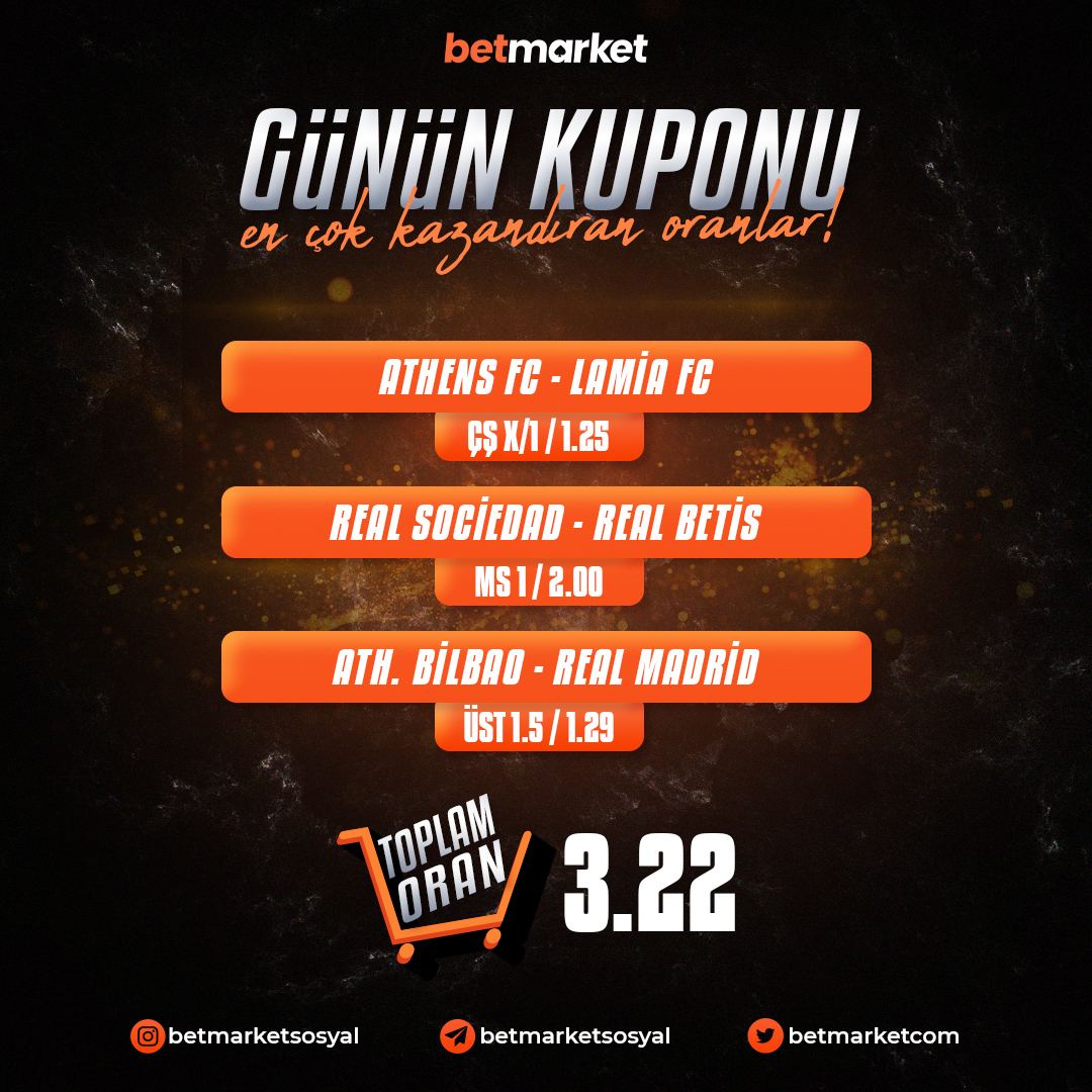 En çok kazandıran oranlarla bahse başla 🏹 #BETMARKET