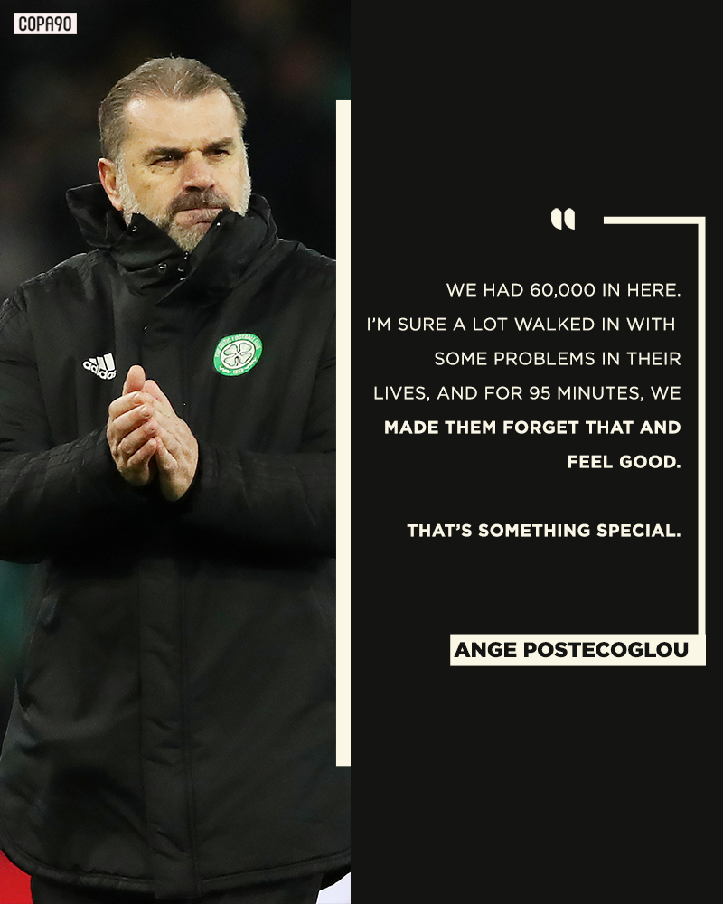 COPA90 on Twitter quotAnge Postecoglou after Celtic39s Old Firm win last  night We love this httpstcoetxbG83HZNquot  Twitter