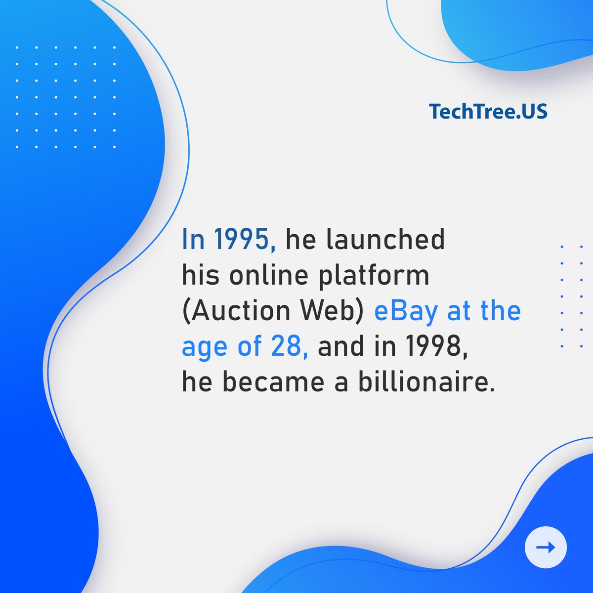techtreeus's tweet image. Here, we are going to share the story of Pierre Omidyar, the eBay founder just wanted to impress his friend. He is one of the most successful online business people across the globe, and became a billionaire at 31.Let’s talk about his journey:
#usa #america #techtreeus