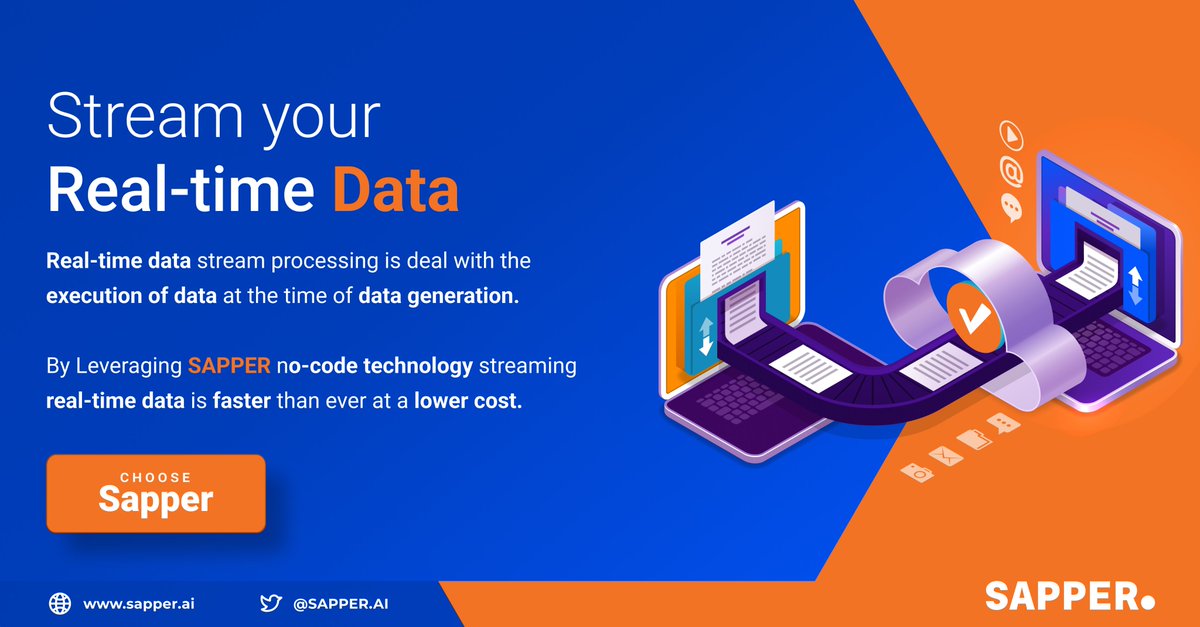 Sapper_AI's tweet image. Simplify your #data streaming process in #RealTime . connect with @Sapper_AI  and ensure error free data stream 
#hr  #data #automation #DataAnalytics