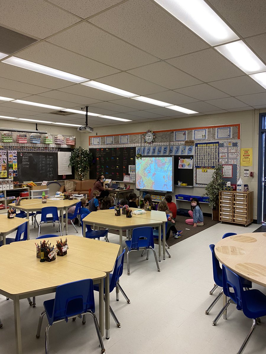 World Read Aloud day #WRAD had our community reading together. Mr, Miszkiewicz read to us all at the same time. #TVDSBLiteracy