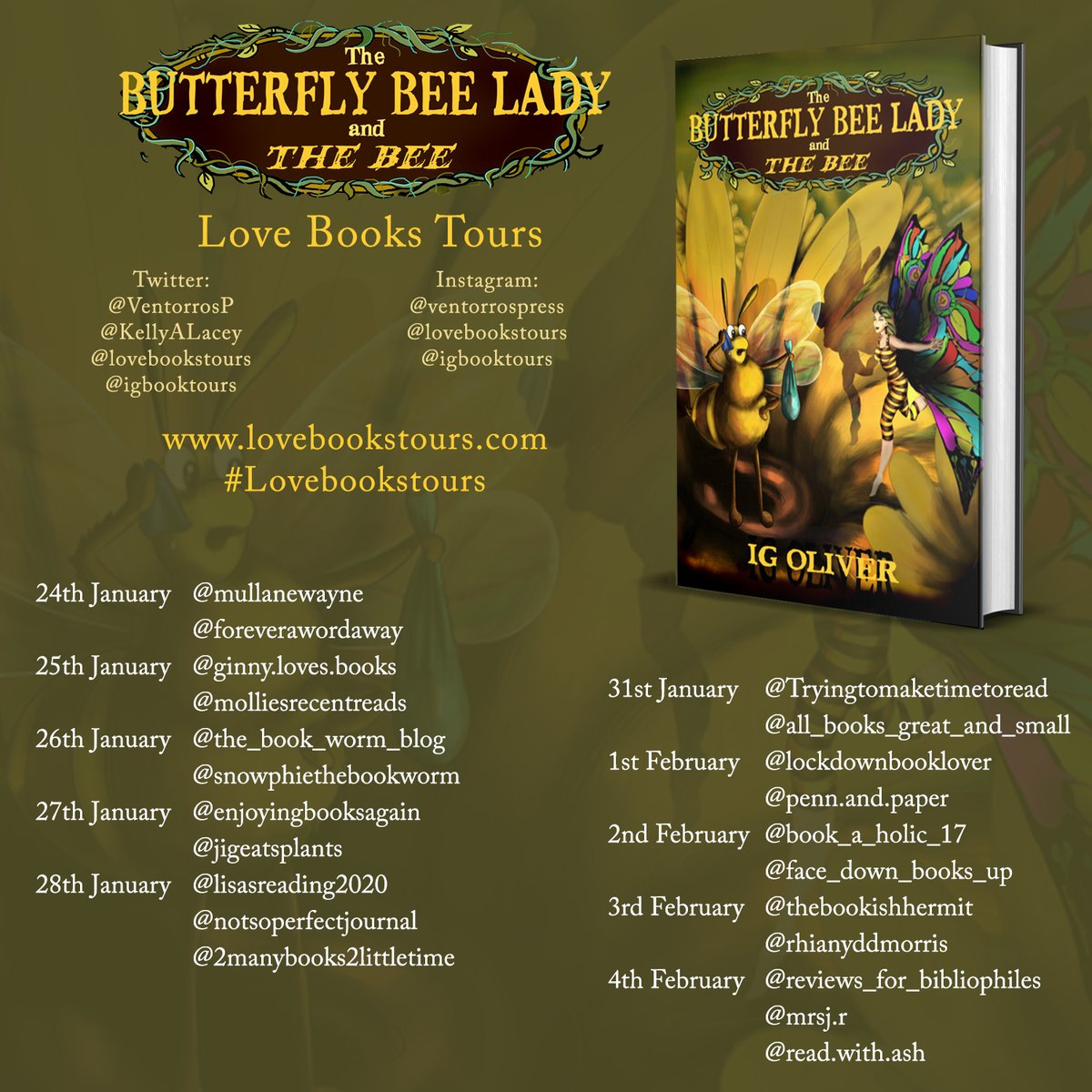 Lovebookstours's tweet photo. #Bookreview 'This story shows friends stepping up for one another and determination.'
https://t.co/uJTHZ7ZVLt Butterfly Bee Lady and the Bee by IG Oliver @VentorrosP @lovebookstours  #booktour #virtualbooktour #reachingreaders https://t.co/bMI5H2srF4