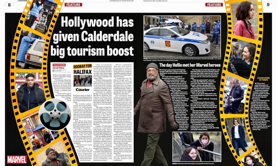 FittonReporter's tweet photo. Amazing work by Michelle Kilner at @JPIDesignHub on the Marvel spread in this week's @HXCourier ! #callywood https://t.co/eOSuIdMCqZ