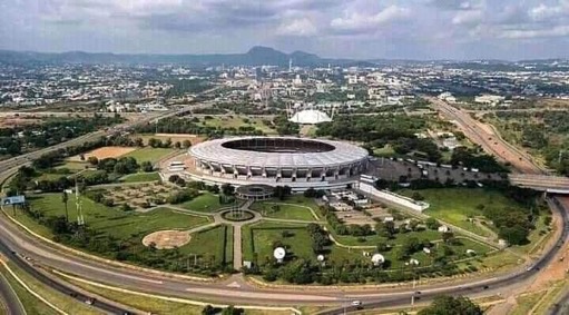 This is not an EPL stadium! 
This is MKO Abuja stadium renovated after $1million donation by Dangote.
It is ready with VAR technology