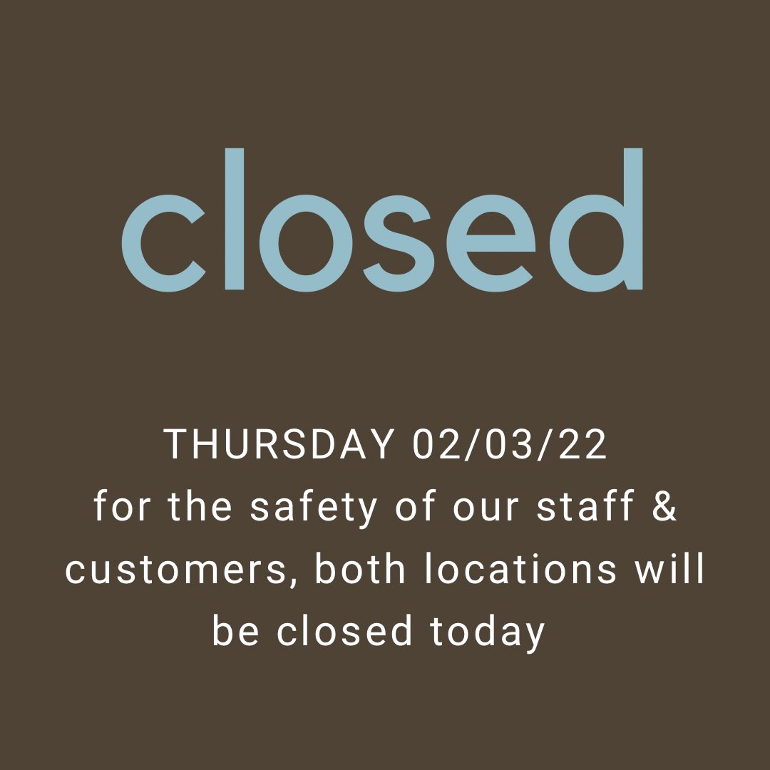 Ghostlight Coffee (@ghostlightcoffe) on Twitter photo Stay safe friends. Try to stay home if you can. We are.
Hanging out with <a href="/JamieJarosik/">Jamie Jarosik</a> <a href="/zac_pitts/">Zac Pitts</a> & <a href="/WDTNLauren/">Lauren Wood</a> this morning and drinking our coffee at home.
Both locations will be closed today. Stay safe friends. Try to stay home if you can. We are.
Hanging out with <a href="/JamieJarosik/">Jamie Jarosik</a> <a href="/zac_pitts/">Zac Pitts</a> & <a href="/WDTNLauren/">Lauren Wood</a> this morning and drinking our coffee at home.
Both locations will be closed today.