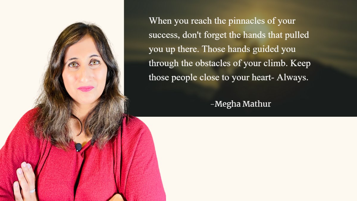 WHEN YOU REACH THE PINNACLE OF YOUR SUCCESS...MAKE SURE YOU THANK THOSE WHO STOOD BY YOU!
#leadershipdevelopment #attitudeofgratitude #mindsetcoaching #mindsetmatters