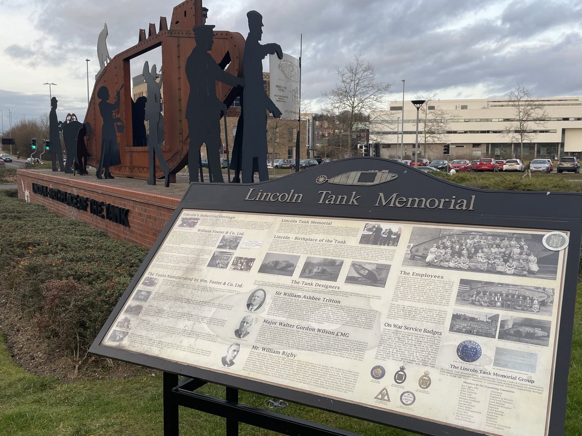 A brief inspection to review the bullnose brickwork failure. Needs sorting on this important landmark sculpture. #LincolnTankMemorial